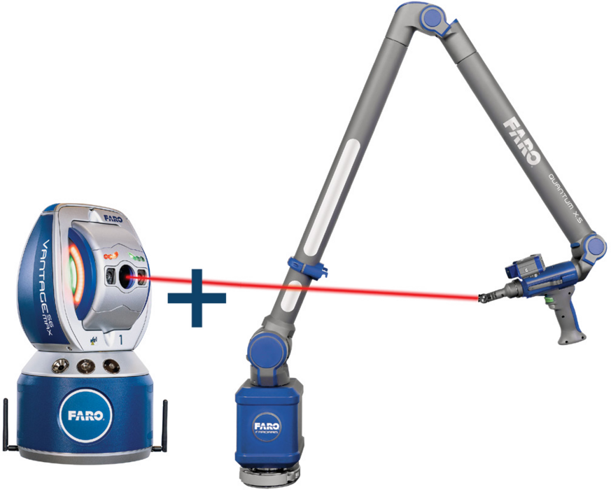 Laser Tracker y FaroArm trabajando como un sistema Super 6DoF