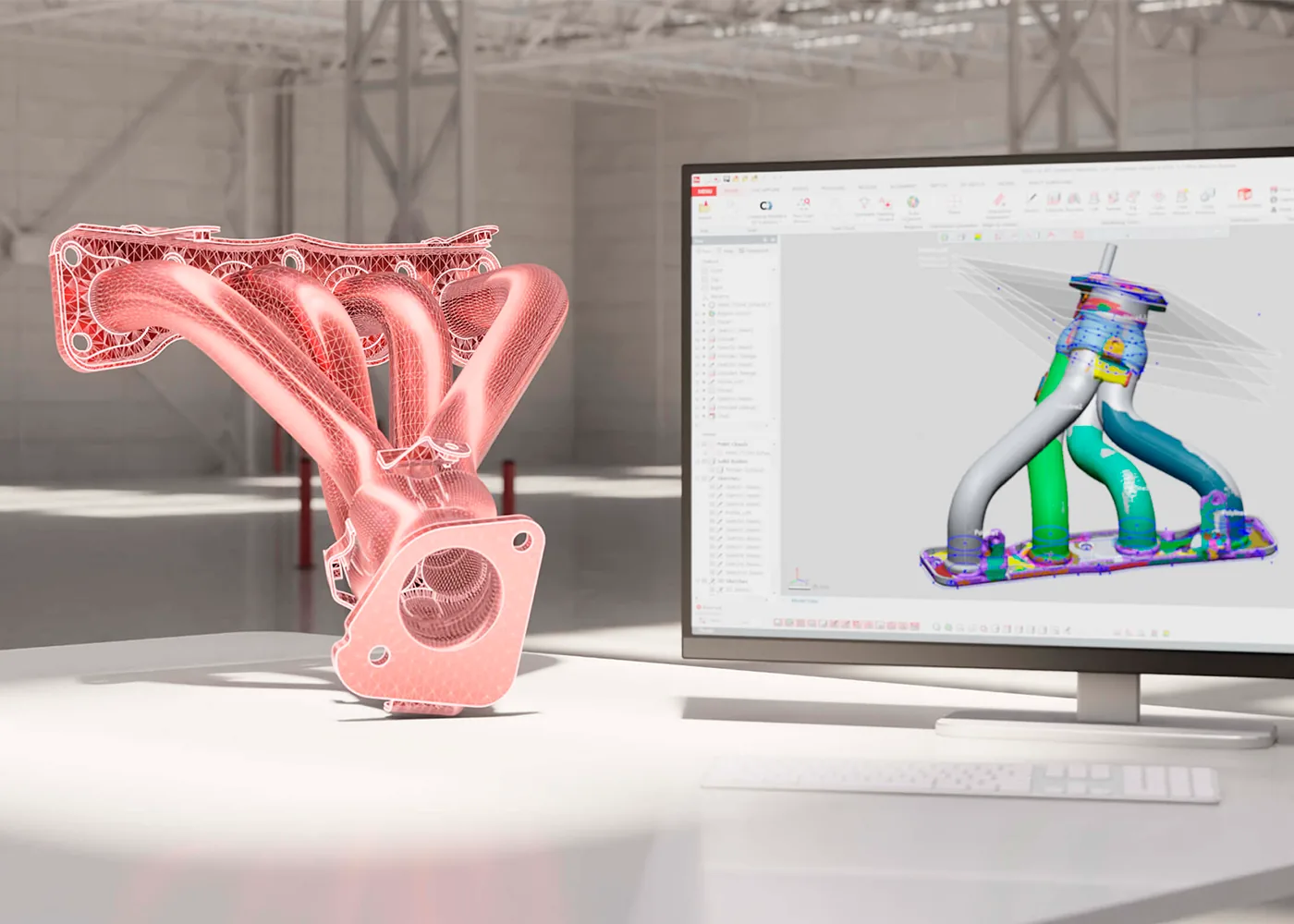 Geomagic Design X transforma escaneos 3D en modelos CAD paramétricos