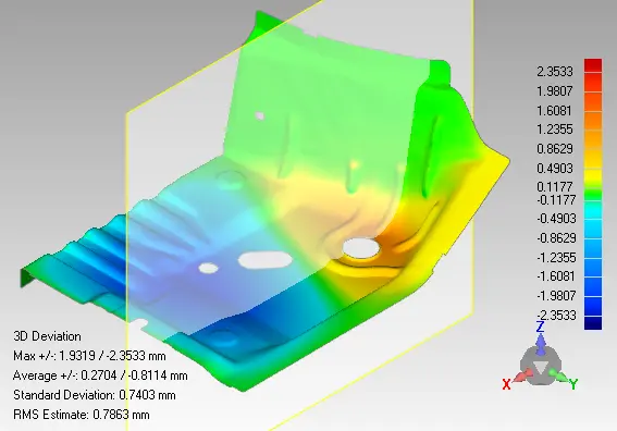 Comparación 3D en Geomagic Wrap